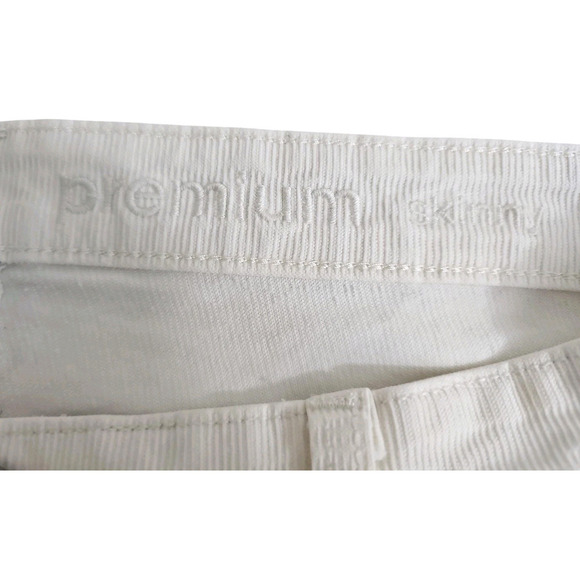 Gap ~Woman Size 14/32R~ Off-White Corduroy Premium Skinny Pants Cotton Blend. - Picture 8 of 14